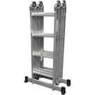 Escada Multifuncional Prime 16 Degraus Alumínio 4,12 M Leve Com Travamento Automático E Degraus Escada Multifuncional Prime 16 Degraus Alumínio 4,12 M Leve Com Travamento Automático E Degraus