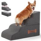 Escada para Cães e Gatos Nordjager - 4 Degraus, Cinza