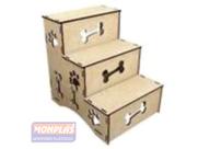 Escada para pet em mdf com 3 degraus