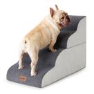 Escada para Pet ZOMISIA - 4 Degraus para Cães Pequenos e Médios (Cinza)