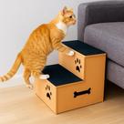 Escada para Pets MDF 2 Degraus Antiderrapante 3331 cm Suporta até 40kg Cachorro Gato