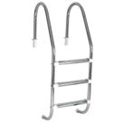Escada para Piscina 1.1/2 POL em Aço Inox com 3 Degraus Anatômicos em Inox SODRAMAR