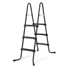 Escada para Piscina Funsicle SureStep 91 cm Aço Antiderrapante Preta