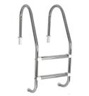 Escada para Piscina Tradicional 1 1/2" em Aço Inox 2 Degraus Anatômicos em Inox - Sodramar Escada para Piscina Tradicional 1 1/2" em Aço Inox 2 Degraus Anatômicos em Inox - Sodramar