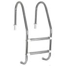 Escada para Piscina Tradicional 1 1/2" em Aço Inox 2 Degraus Anatômicos em Inox - Sodramar Escada para Piscina Tradicional 1 1/2" em Aço Inox 2 Degraus Anatômicos em Inox - Sodramar
