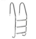 Escada para Piscina Tradicional 1 1/2" em Aço Inox 3 Degraus Anatômicos em Inox - Sodramar