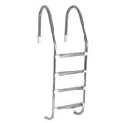 Escada para Piscina Tradicional 1 1/2" em Aço Inox 4 Degraus Anatômicos em Inox - Sodramar
