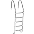 Escada para Piscina Tradicional 1 1/2" em Aço Inox 5 Degraus Anatômicos em Inox - Sodramar Escada para Piscina Tradicional 1 1/2" em Aço Inox 5 Degraus Anatômicos em Inox - Sodramar