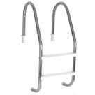 Escada para Piscina Tradicional 2" em Aço Inox 2 Degraus Anatômicos em ABS - Sodramar Escada para Piscina Tradicional 2" em Aço Inox 2 Degraus Anatômicos em ABS - Sodramar