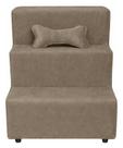Escada Pet 3 Degraus para Cães Pequenos e Gatos - Conforto e Acesso Escada Pet 3 Degraus para Cães Pequenos e Gatos - Conforto e Acesso