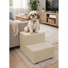 Escada Pet Escadinha P Cachorro Gato 2 Degraus Rampa Suede Veludo