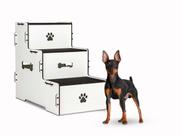 Escada Pet Mdf Com Tapete Antiderrapante com 50cm Altura