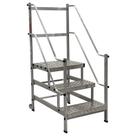 Escada plataforma em Alumínio 0,75M 02 DEGRAUS PALANK PALANK750RVD ESCALEVE