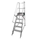 Escada Plataforma em aluminio NR12 1,25M com 4 degraus ESCALEVE
