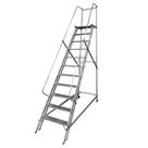 Escada plataforma em alumino 2 75M 10 DEGRAUS PLAT2750RVD ESCALEVE