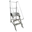Escada Plataforma Trepadeira 75cm 2 Degraus com 2 Rodas Tras