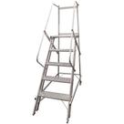 Escada Plataforma Trepadeira TRE 4 Degraus 1,25m com 2 Rodas