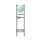 Escada Tali Multiuso Epic Preta com Cestos PG 190x45cm
