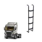 Escada Traseira Scania Cabine R Highline 4 Degraus Preto