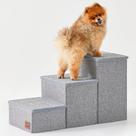 Escadas para Cães ChixNuggle - 3 Degraus, 43cm - Cinza