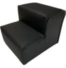 Escadinha Escada Pet 2 Degraus Gato Cachorro Tecido material sintético Preto