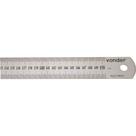 Escala de aço Inox, 1.500 mm, Rígida, Vonder