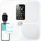 Escala de peso corporal e gordura Lepulse Lescale com Bluetooth White