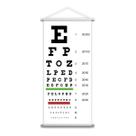 Escala De Snellen Optométrica para Exame Visão Banner 28x60cm