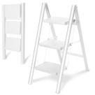 Escalera de Mano Plegable Doble Elite de 3 Pasos de Acero con Capacidad de 150 kg Escalera de Mano Plegable Doble Elite de 3 Pasos de Acero con Capacidad de 150 kg