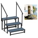 Escaleras para RV VZNEK de 3 Pasos con 2 Pasamanos Antideslizantes Escaleras para RV VZNEK de 3 Pasos con 2 Pasamanos Antideslizantes