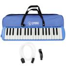 Escaleta Piânica Azul 37 Teclas Brancas + Capa Sg-37 Spring