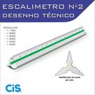 Escalímetro Régua Triangular Plástico 30 Cm N 2 Cis - Fenix Escalímetro Régua Triangular Plástico 30 Cm N 2 Cis - Fenix