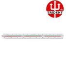 Escalimetro triangular 30cm 7830/2b - trident Escalimetro triangular 30cm 7830/2b - trident