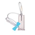 Escalpe 23g Azul de Seguranca Para Coleta de Sangue Com Adaptador Cx C/25