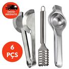 Escamador Descamador Peixe Tira Escama Pegador Universal Tipo Pinça Espremedor Amassador Limão Inox Escamador Descamador Peixe Tira Escama Pegador Universal Tipo Pinça Espremedor Amassador Limão Inox