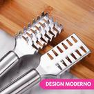Escamador Removedor Tira Escama Inox Descamador Limpa Peixe Profissional Arranca Escama Debulhador R