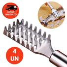 Escamador Removedor Tira Escama Inox Descamador Limpa Peixe Profissional Arranca Escama Debulhador R