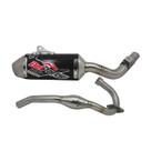 Escapamento belparts xtz-250 lander 06/24 inox preto escape