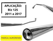 Escapamento cromado Biz 125 2011 á 2017 modelo do original - silencioso