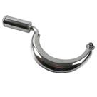 Escapamento De Aço Tipo Banana Meia-Lua 2 Tempos 49cc 60cc 66cc 80cc Para Bicicleta Motorizada Escapamento De Aço Tipo Banana Meia-Lua 2 Tempos 49cc 60cc 66cc 80cc Para Bicicleta Motorizada