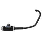 Escapamento Esportivo de Moto Pro Tork Mini 3 para Strada/aero 1988 À 2002 Curva Preta