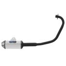 Escapamento Esportivo de Moto Pro Tork Mini 3 para Strada/aero 1988 À 2002 Curva Preta