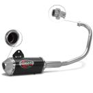 Escapamento Esportivo Gemoto Racing 3 Trioval Curva Cromada Moto Ybr 125 2000 À 2008