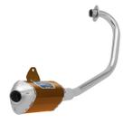 Escapamento Esportivo para Moto Pro Tork Mini 3 Fan/cargo/start 160 2016 À 2017 Curva Cromada