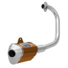 Escapamento Esportivo para Moto Pro Tork Mini 3 Titan 150c ESD 2004 À 2008 Curva Cromada