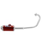Escapamento Esportivo para Moto Pro Tork Mini 3 Titan 150c ESD 2004 À 2008 Curva Cromada