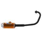 Escapamento Esportivo para Moto Pro Tork Mini 3 Titan Esd-150 2004 À 2008 Curva Preta