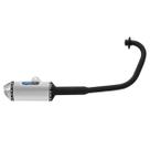 Escapamento Esportivo para Moto Pro Tork Mini 3 Titan Esd-150 2004 À 2008 Curva Preta