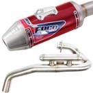 Escapamento Foco Crf 250f F1 Vermelho Acetinado Escapamento Foco Crf 250f F1 Vermelho Acetinado