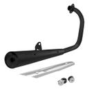 Escapamento Gemoto Ml 1 Abafador C/ Suporte Prot. + Protetor de Escape Titan 150 Esd 2004 a 2008